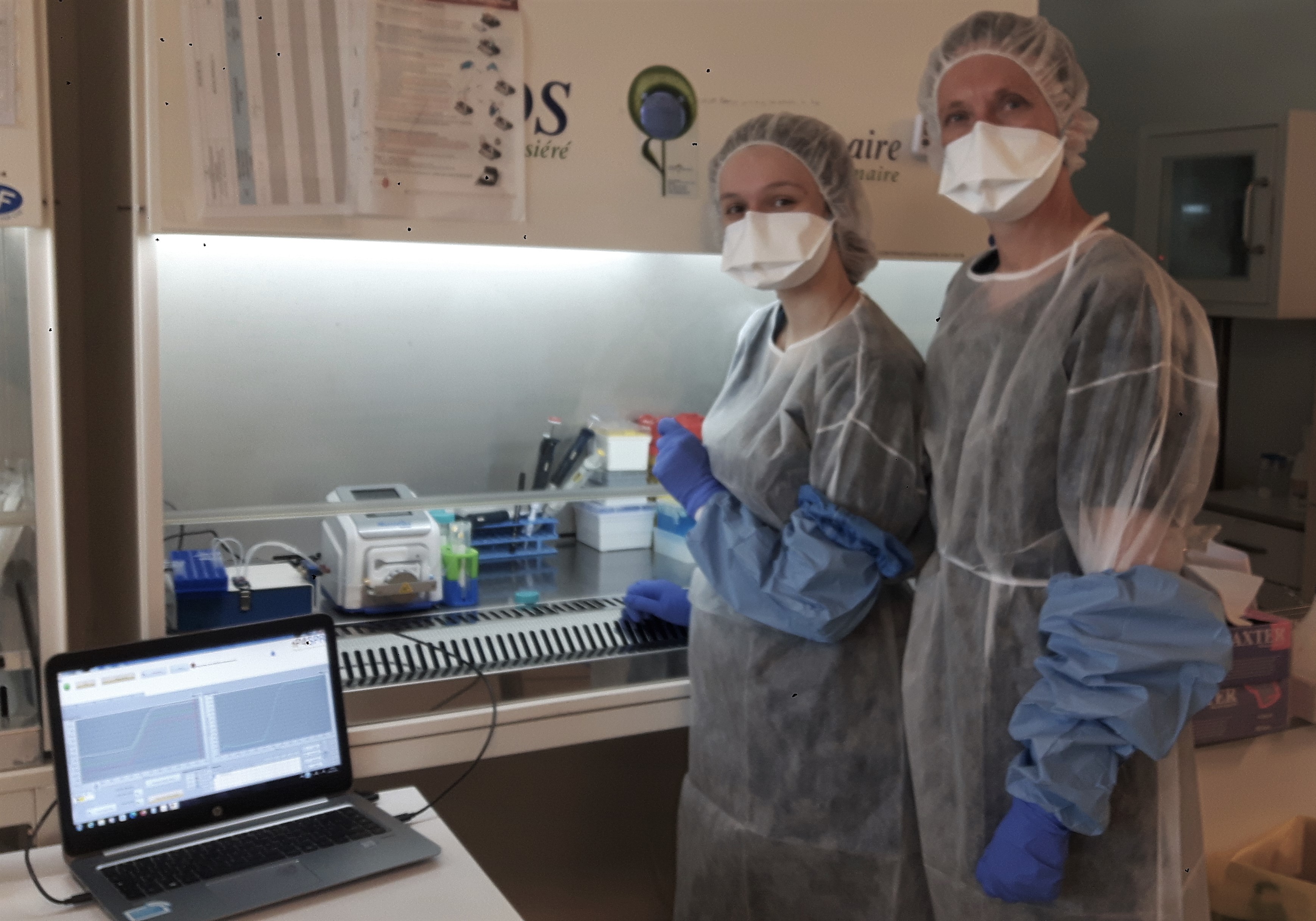 P4SPR instrument operating inside a BSL level 2 environment