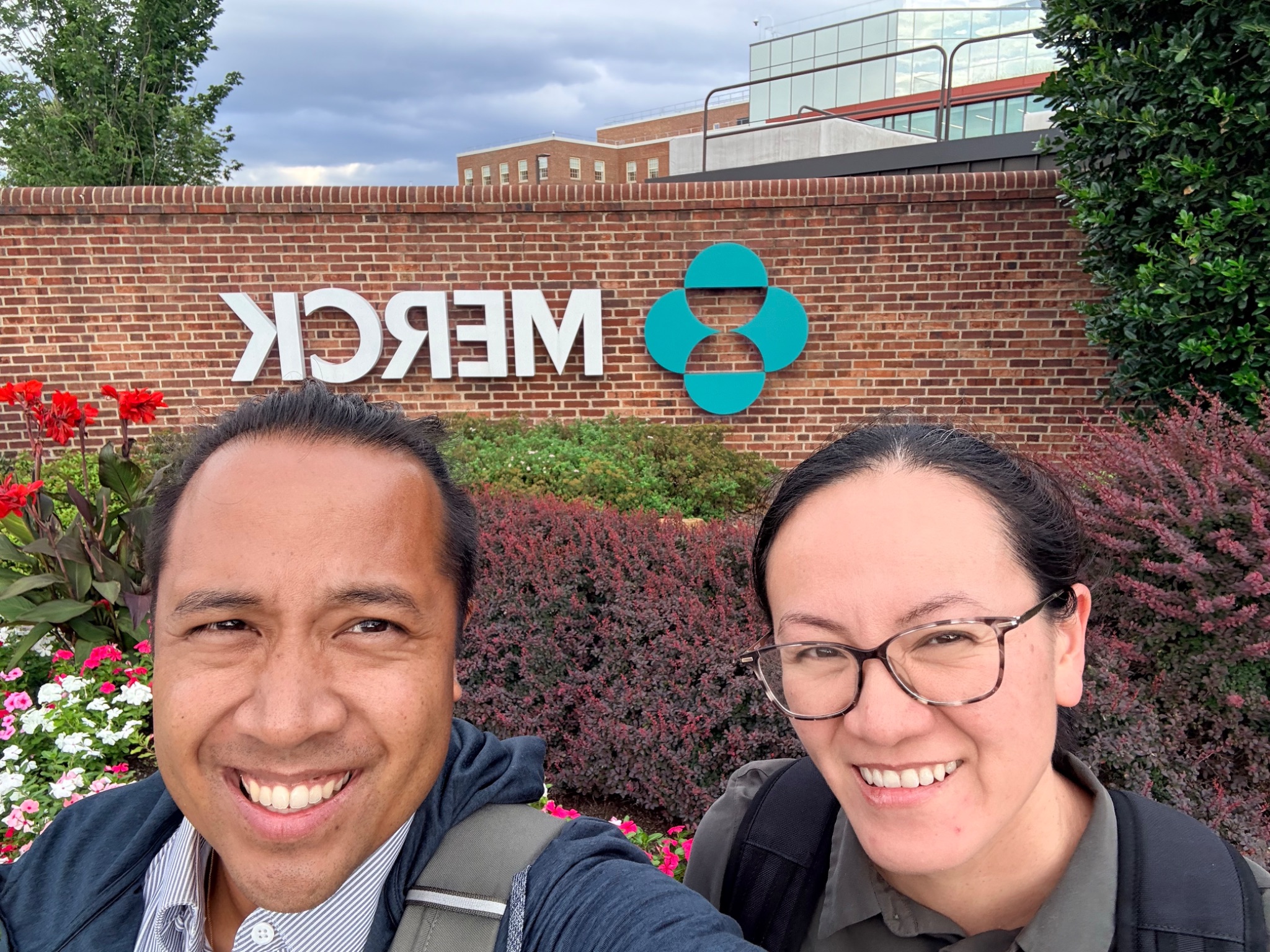 Arriving at Merck's New Jersey campus