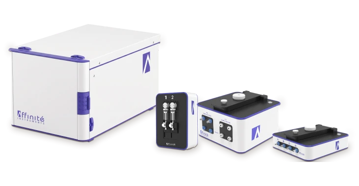Screening platform: Nexas autosampler + AffiPump + P4PRO + P4SPR 2.0